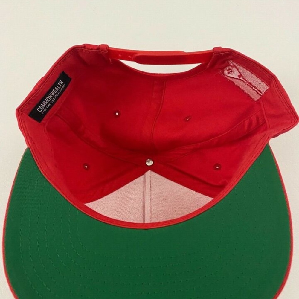New Commonwealth For the Greater Good Red Adjustable Snapback Hat One Size - Picture 4 of 10